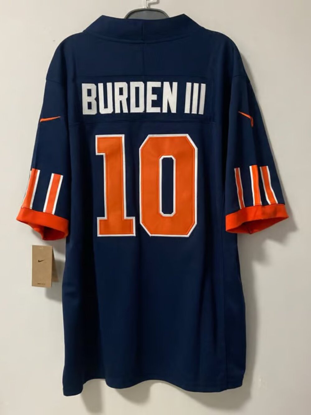 Luther Burden III Navy Stitched Jersey Vapor